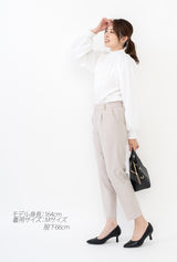 Clease[クリーズ] 　SPX後ろゴムワンタック8分丈アンクルパンツ＜7249＞