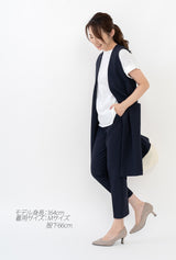 Clease[クリーズ] 　SPX後ろゴムワンタック8分丈アンクルパンツ＜7249＞