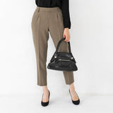 Clease[クリーズ] 　ボルト梨地Wクロス９分丈アンクルパンツ＜7259＞