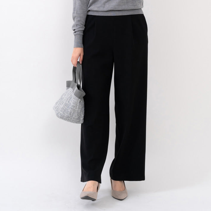 Clease[クリーズ] ツータックプルオンワイドパンツ＜7264＞