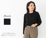 Clease[クリーズ] 　衿タックプルオーバーブラウス＜8019＞