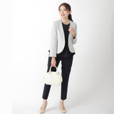 Clease[クリーズ] 　MIXツイードボレロ風JK&ペプラム＆スティックパンツ3点セット＜8023s8010s5302＞