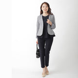 Clease[クリーズ] 　MIXツイードボレロ風JK&ペプラム＆スティックパンツ3点セット＜8023s8010s5302＞