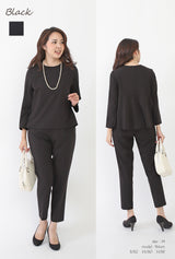 Clease[クリーズ] 　　【アウトレット半額】バックペプラムプルオーバー＆パンツセットアップ＜8028s5309＞