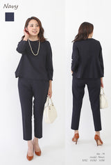 Clease[クリーズ] 　　【アウトレット半額】バックペプラムプルオーバー＆パンツセットアップ＜8028s5309＞