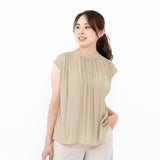 Clease[クリーズ] 　ギャザーフレンチスリーブブラウス＜8029＞