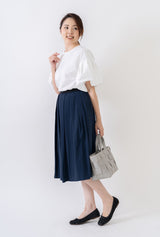 Clease[クリーズ] 　袖バルーンプルオーバーブラウス＜8043＞