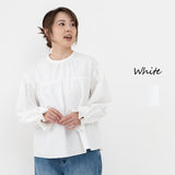 Clease[クリーズ] 　ギャザーたっぷりプルオーバーブラウス＜8047＞